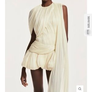 Miss Rosier | Cyrielle Pleated Mini Dress